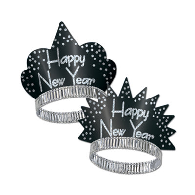 Sparkling Silver Tiaras - Pack of 50