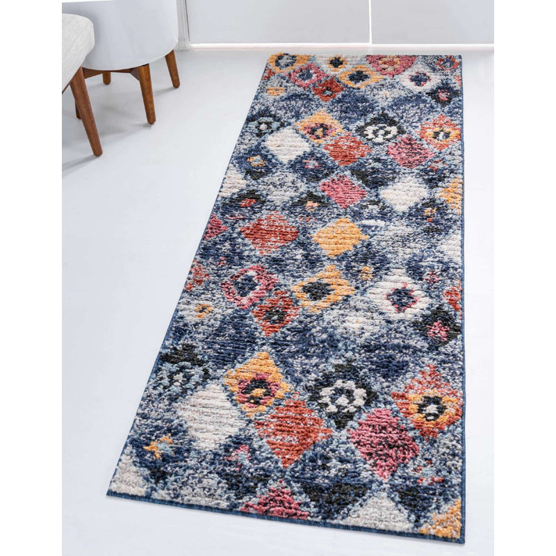 Victorville Abstract Indoor Rug, Runner 2'7" x 10'