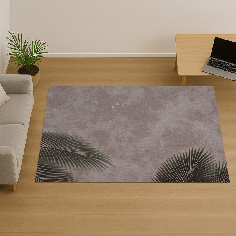 Floral Area Rug, Rectangle 140 x 200 cm