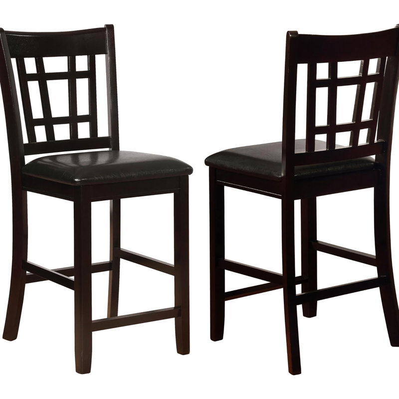 Tabourets de comptoir - siège noir, sièges moelleux et confortables