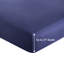 Marina Decoration Home Bedding Bedroom essentials Bedsheet Deep Pocket Solid Cooling Rayon from Bamboo All Season Pleated 4 Pieces Sheet Set with 2 Pillowcases, Navy Blue Colour Twin/Single Extra Long Size-1677134308-1677134312