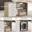 140cm Rotating L-Shaped Desk with 3 Drawers & Storage Shelves - Reversible Home Office Corner Desk-991339106-991427511