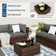 Bhairavi 6 - Person Modular Patio Conversation Sets with Cushions