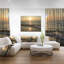 «Black Seascape in Morning Sunlight», reproduction de photo sur toile tendue-18267440