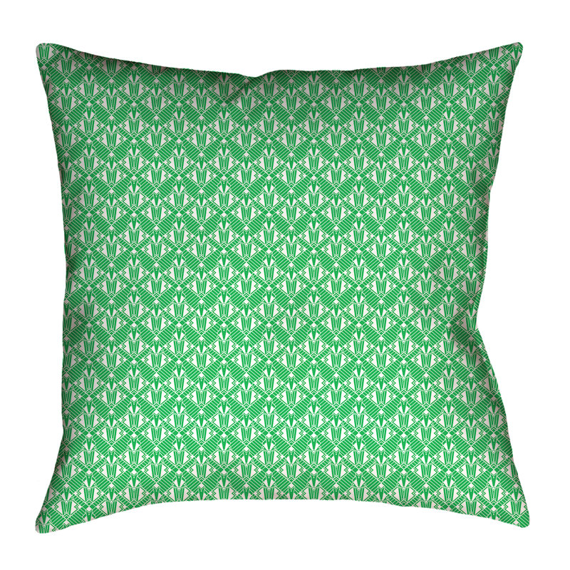 Coussin Katelyn Elizabeth, Polyester filé, Vert