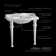China Rectangular Console Bathroom Sink
