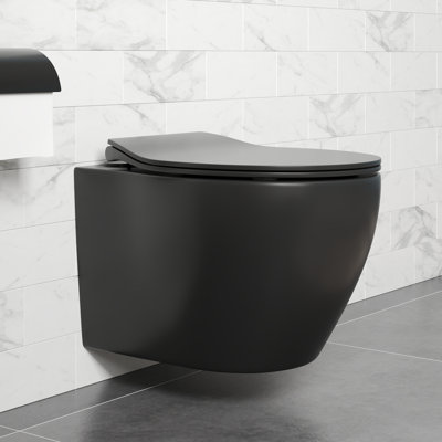 Liberty 1.28 GPF Elongated Wall Hung Toilets (Seat Included)