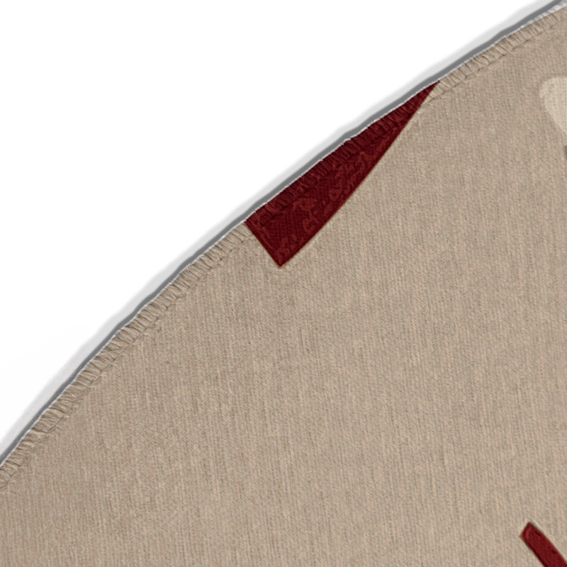 Crystal Divide Indoor And Outdoor Area Rug, Round 5'