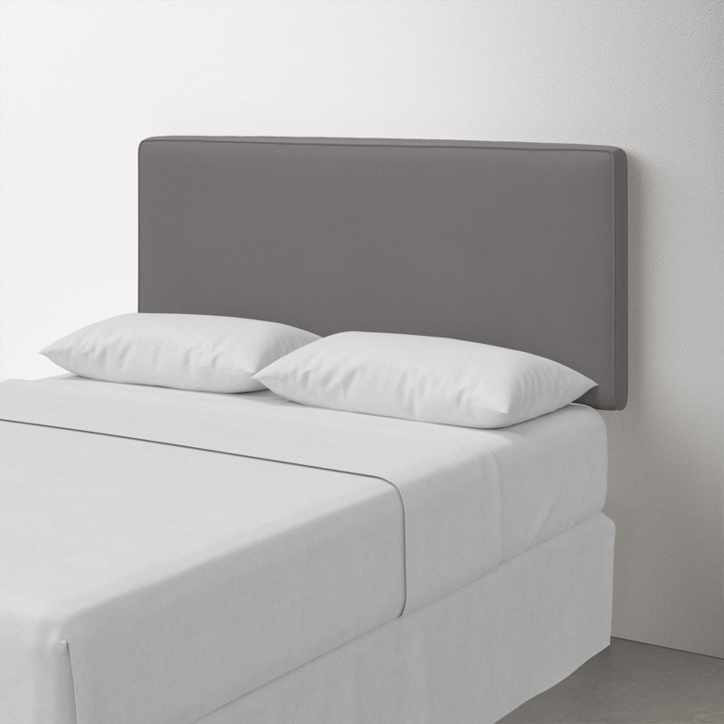 Marquise Upholstered Headboard, Twin, Classic Otter Performance Velvet