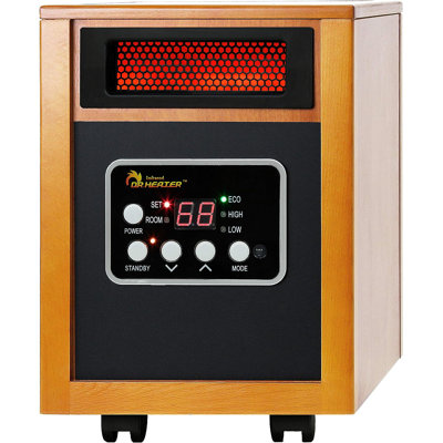 Chaufferette électrique compacte de 5200 BTU avec thermostat réglable et télécommande incluse