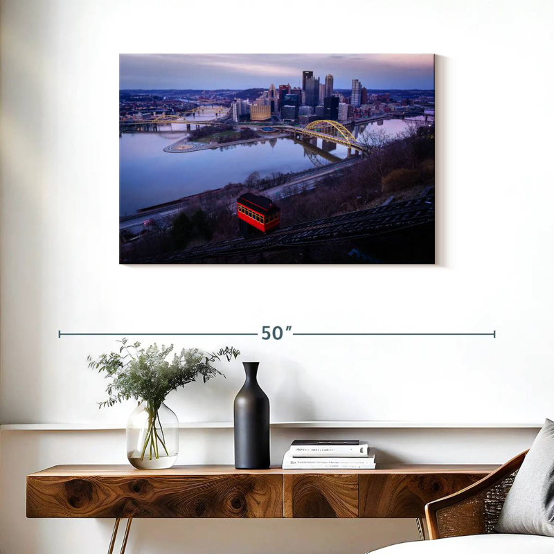 Sireci Overlooking Pittsburgh, 24" H x 36" W