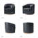 Amiir Modern 30.5'' Wide Genuine Leather Swivel Barrel Chair with Solid Wood Base (Set of 2)