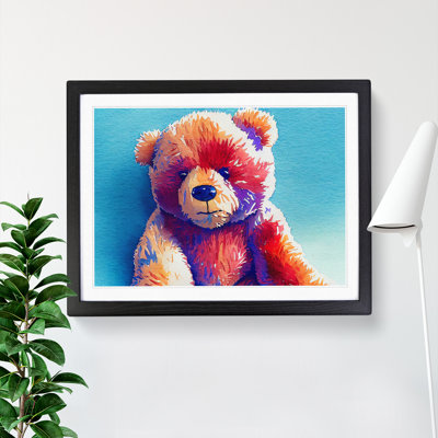 Cute Teddy Bear - Framed Print