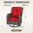 Dunecrest Patio Wicker Swivel Rocking Chairs with Cushions（Set of 2）-562360695