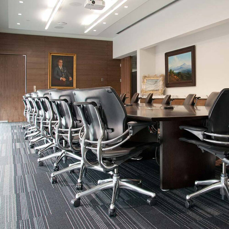 Freedom Task Chair, Polished Aluminum/Graphite, Pumpkin