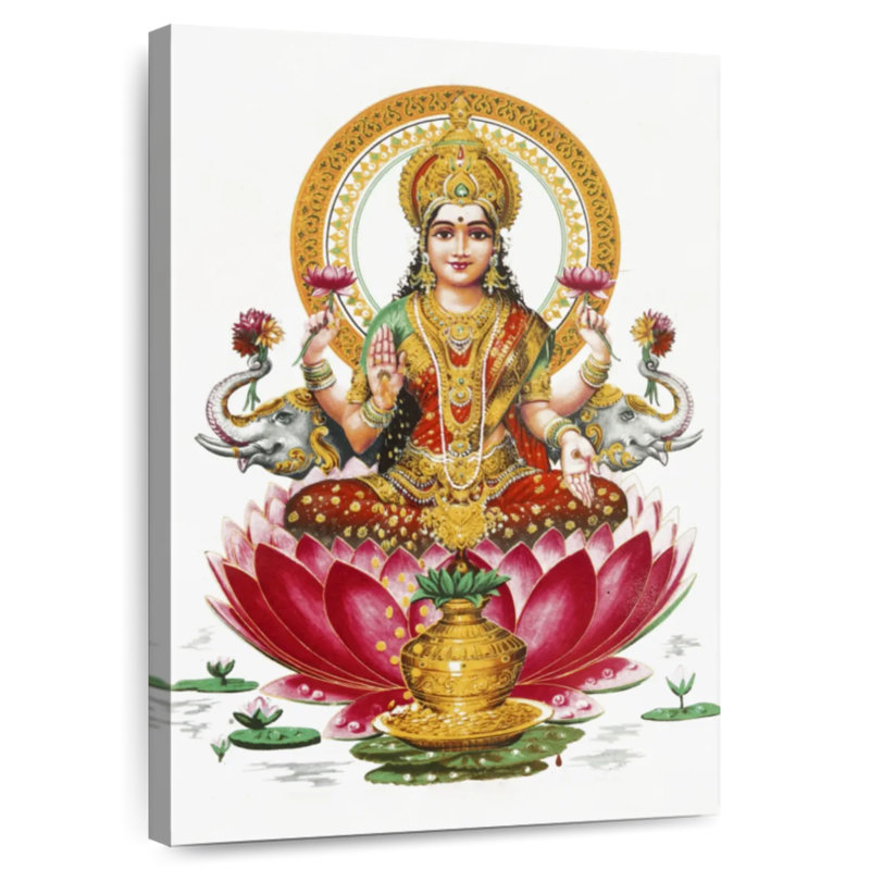 Adella, déesse Lakshmi, H 24 po x l 16 po