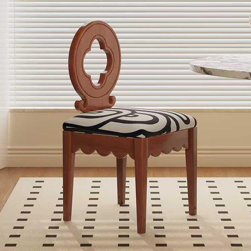 Chaise d'appoint à dossier rouge-brun (ensemble de 2), Reddish Brown