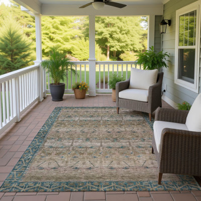 Machine Washable Indoor/Outdoor Chantille ACN2724 Global Rug