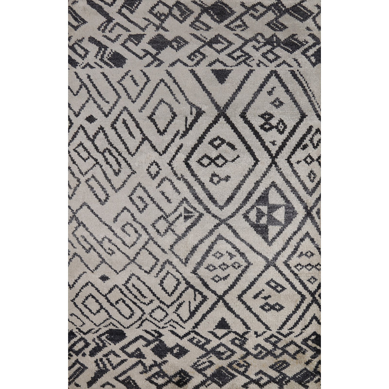 Tapis oriental marocain abstrait 4 x 6