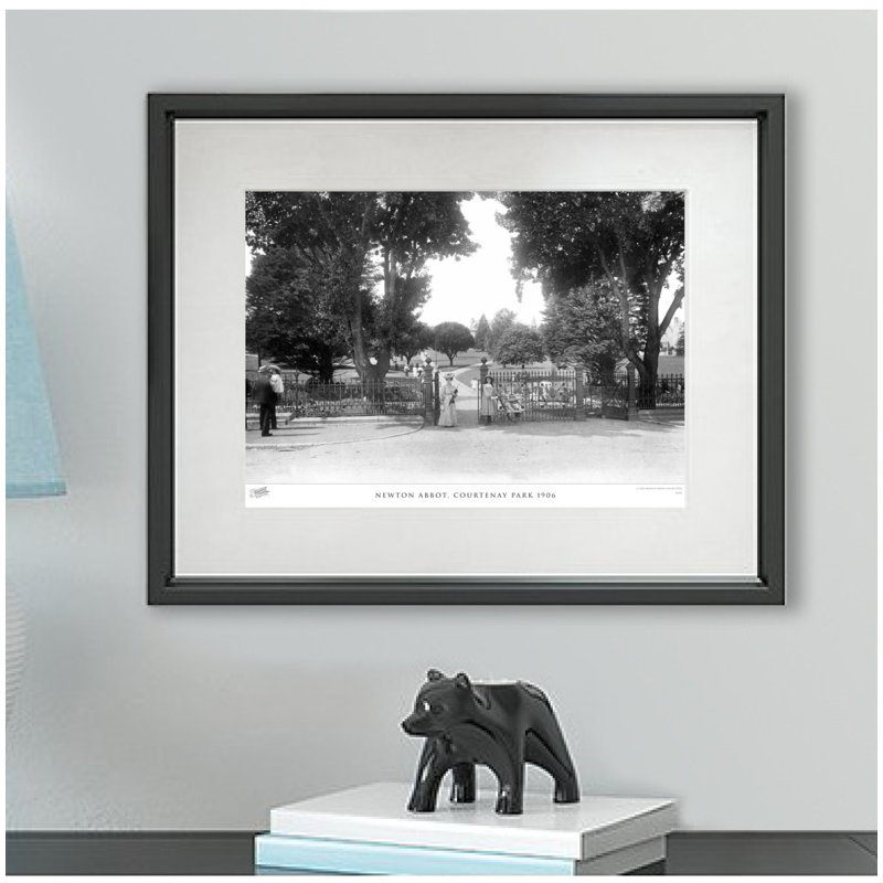 Newton Abbot, Courtenay Park 1906 by Francis Frith - Single Picture Frame Print, 45cm H x 60cm W x 2.3cm D