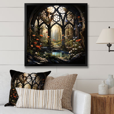 " Church Religious Floral Scenery "