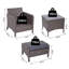 Yatts 2 Seater Rattan Conversation Set