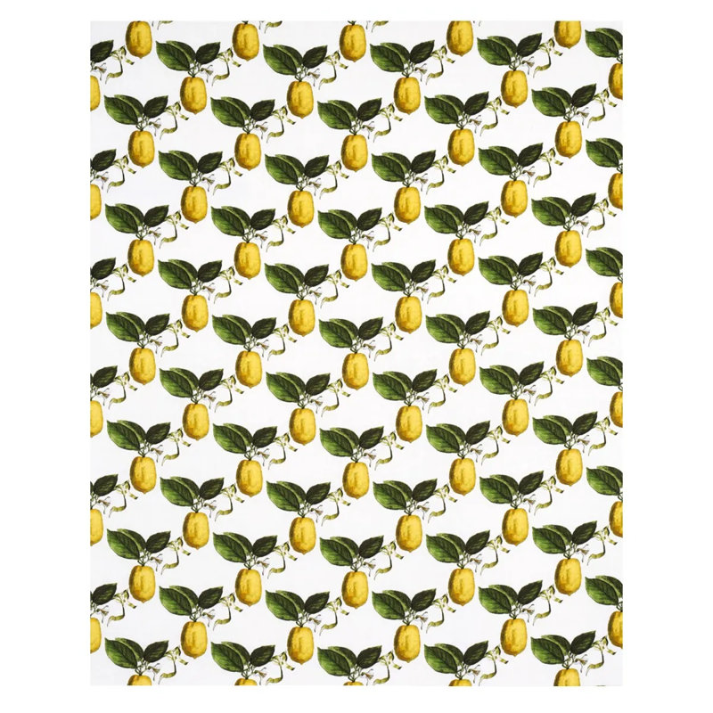 Tissu Schumacher x Johnson Hartig Le Citron, Ivoire ivoire