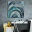  «Freshwater Tide 9» par Chariklia Zarris, art mural sur toile, 26 po x 26 po