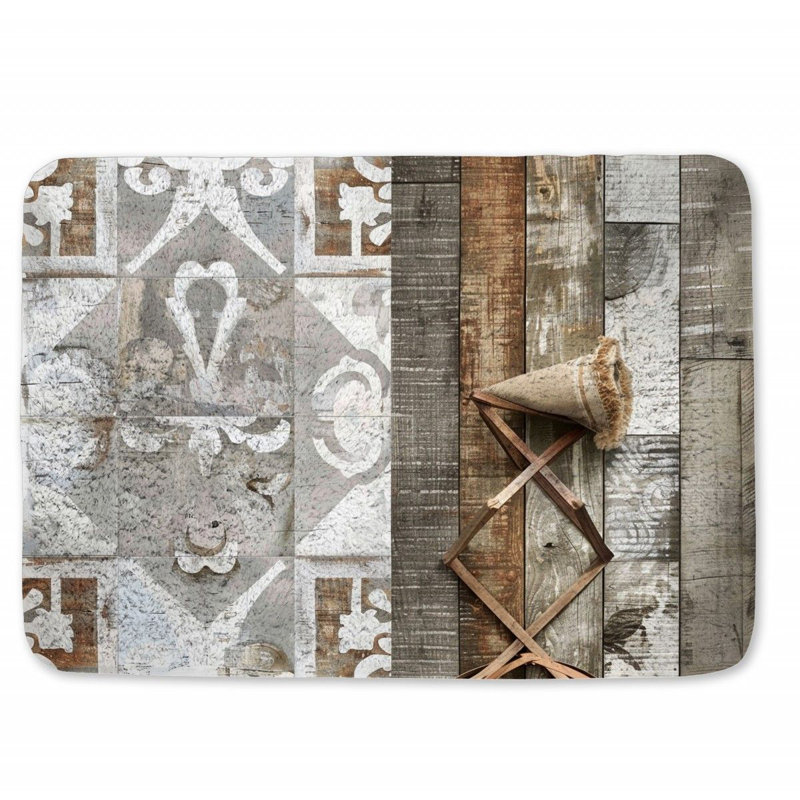 Cierrah Microfiber / Microsuede Non-Slip Bath Mat, 17" W x 24" L
