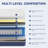 12" Medium Firm Hybrid Mattress Gel Memory Foam In A Box-888385045