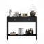Console avec tiroirs, table d'appoint en bois avec table de rangement étroite