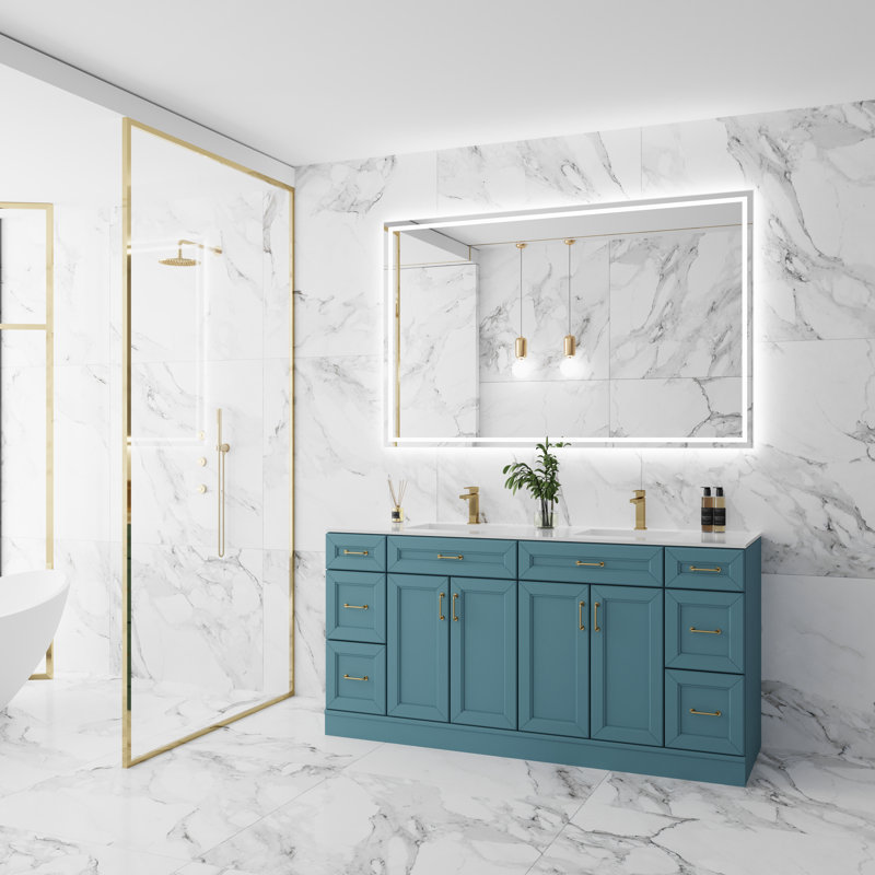 Ensemble de meuble-lavabo double 72 po Woda