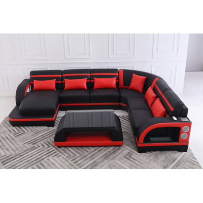 Amaiya Upholstered U-Shaped Sectional