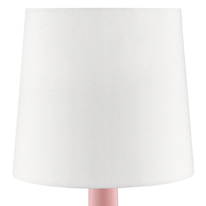Dedrek Metal Table Lamp, Matte Pink