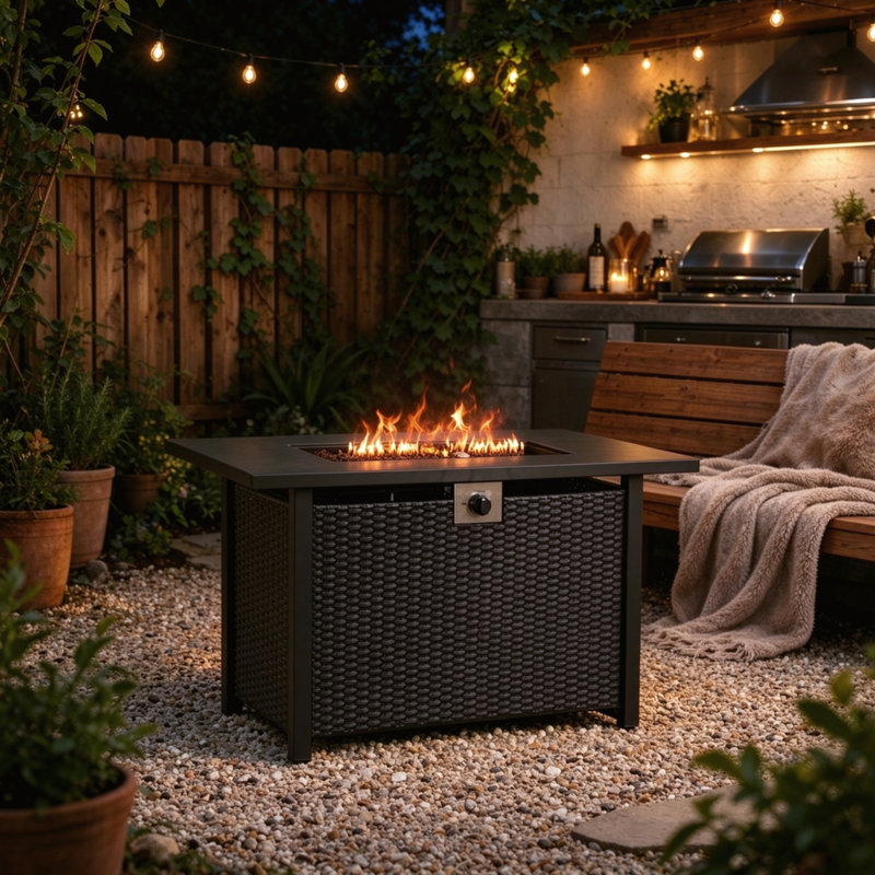 46 lb. 20 in. x 43 in. Fire Pit Stand Fire Pit Accessory