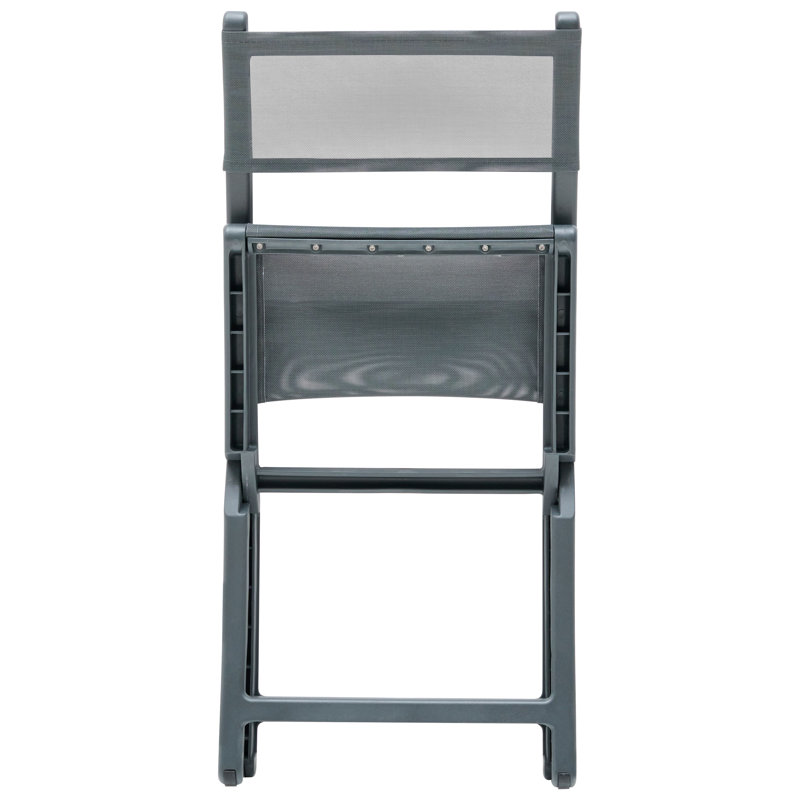 Foldable Outdoor Patio Dining Side Chair, Grey