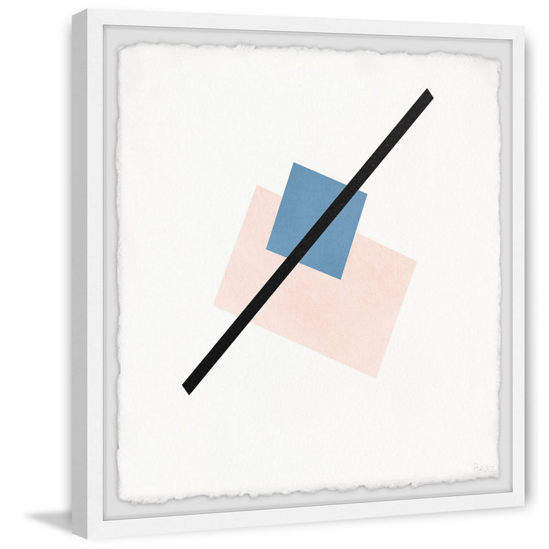 «A Clean Line», reproduction encadrée, H 18 po x l 18 po x P 1,5 po