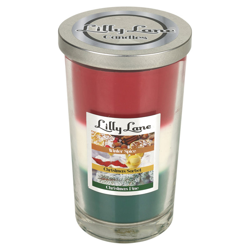 Winter Spice, Christmas Sorbet & Christmas Pine Scented Jar Candle