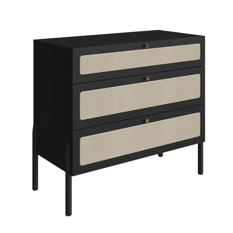 Commode 3 tiroirs l 36,6 po Daney