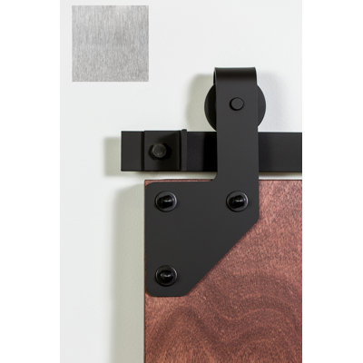 Steel Single Door Barn Door Hardware Kit Standard Single