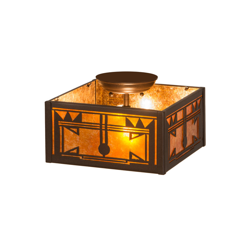 Rustic Lodge 2 - Light Semi Flush Mount