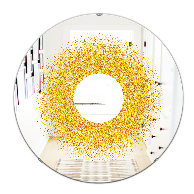 Miroir mural Luxury Glitter, H 23,6 po x l 23,6 po
