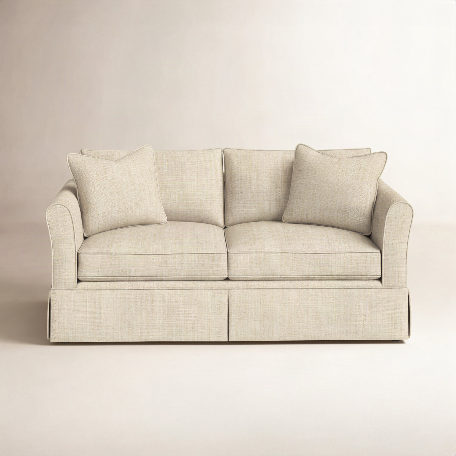 Shelby 60'' Upholstered Sofa, Sunbrella® Canvas Flax
