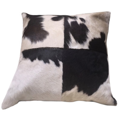 Black & White Cowhide Pillow HOLSTEIN