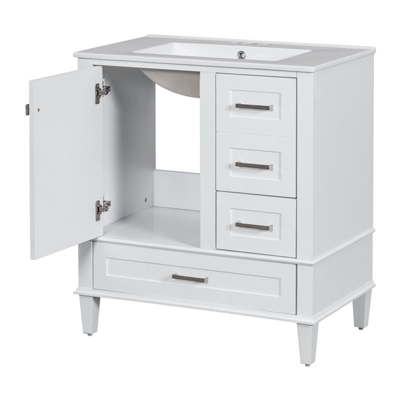 Meuble-lavabo 30 po, Blanc