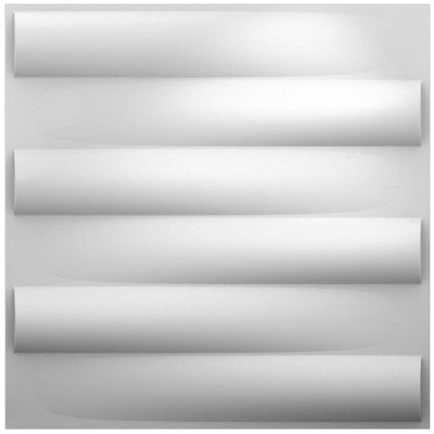 Panneau mural en polystyrène 19,68" x 19,68" en blanc Oslo