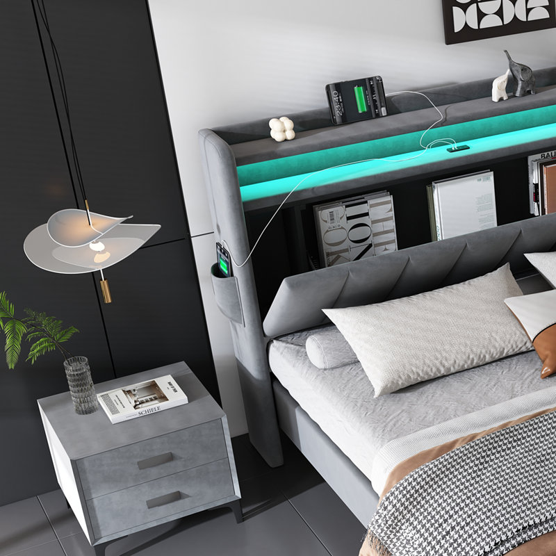 Daycia Upholstered Storage Bed