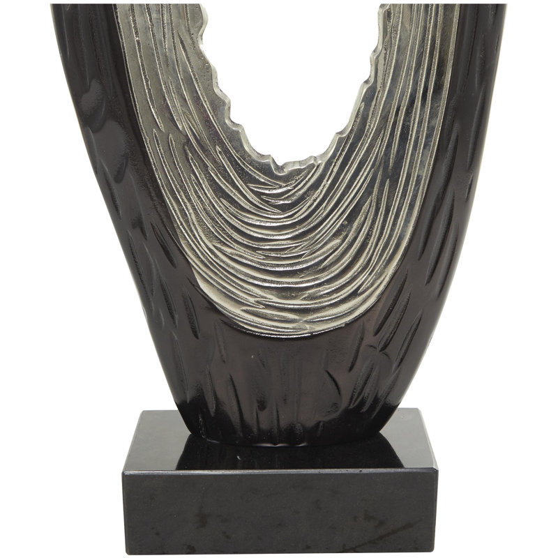 Arshmaan Aluminum Figurine / Sculpture Decorative Object, Black