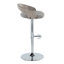 Tabouret de bar réglable Laurenzio avec repose-pieds arrondi en T-1467385640-1467431410