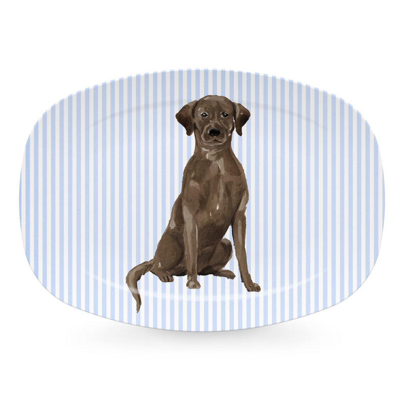 Best Friends Chocolate Lab Platter